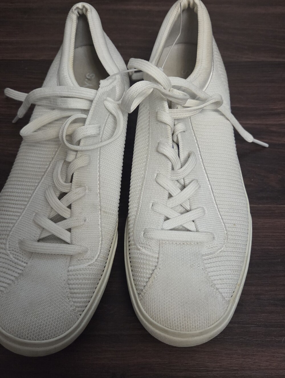 Rothy's The Lace Up Womens Size 11 White Sneakers